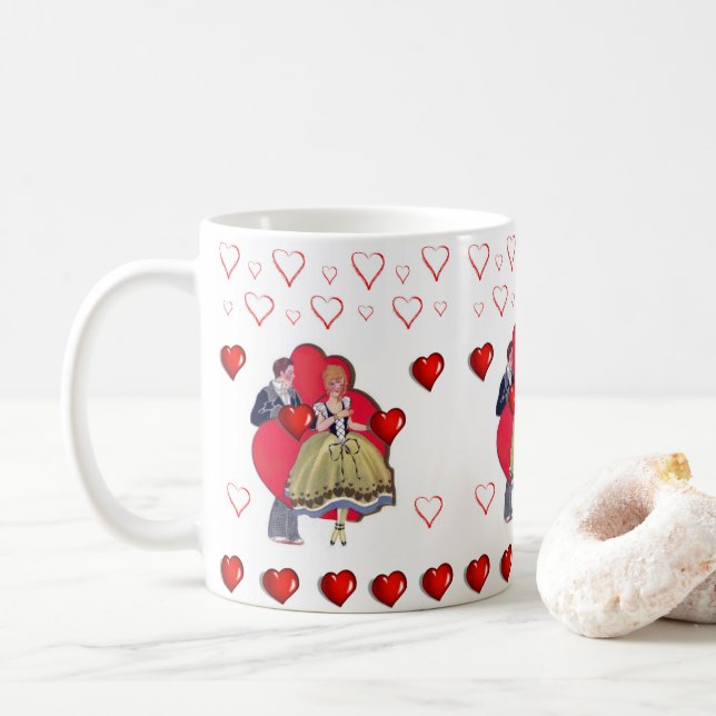 Valentine's Day Mug Mugs (With Donut)