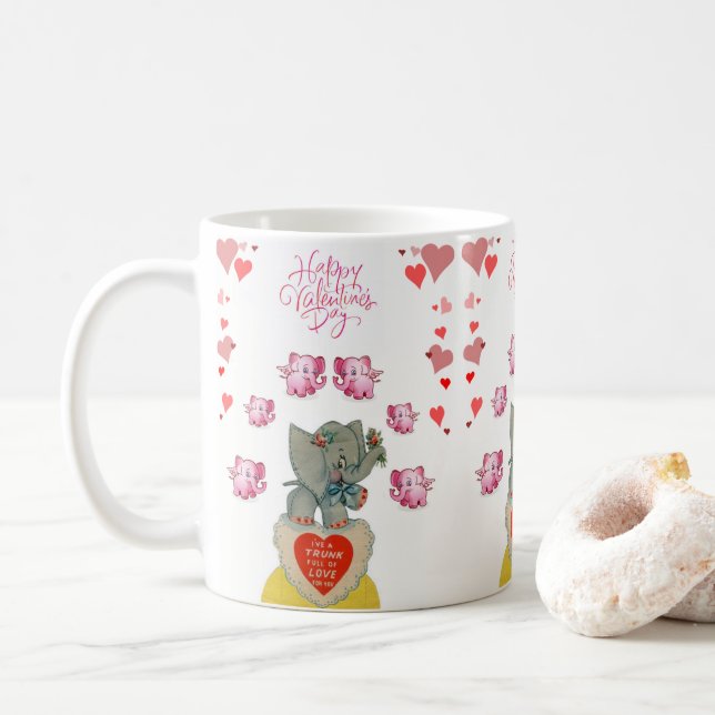 Valentine's Day Mug Mugs (With Donut)