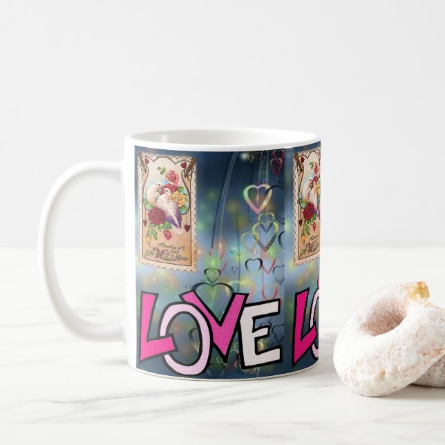 Valentine's Day Mug Mugs (With Donut)