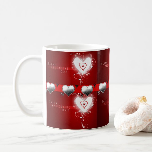 Valentine's Day Mug Mugs (With Donut)