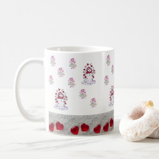 Valentine's Day Mug Mugs (With Donut)
