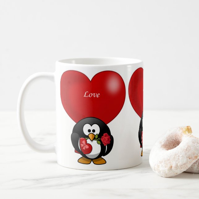 Valentine's Day Mug Mugs (With Donut)