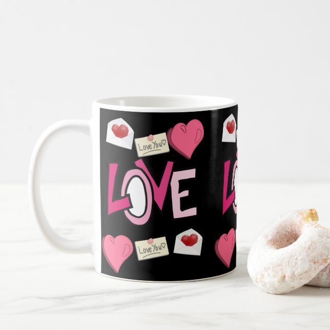 Valentine's Day Mugs (With Donut)