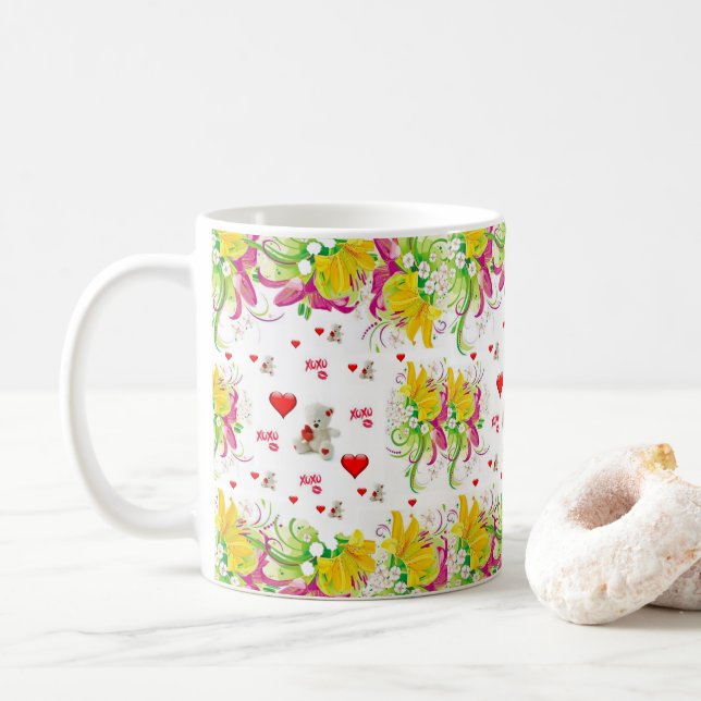 Valentine's Day Mugs (With Donut)