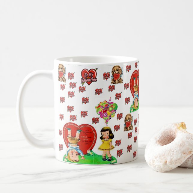 Valentine's Day Mugs (With Donut)