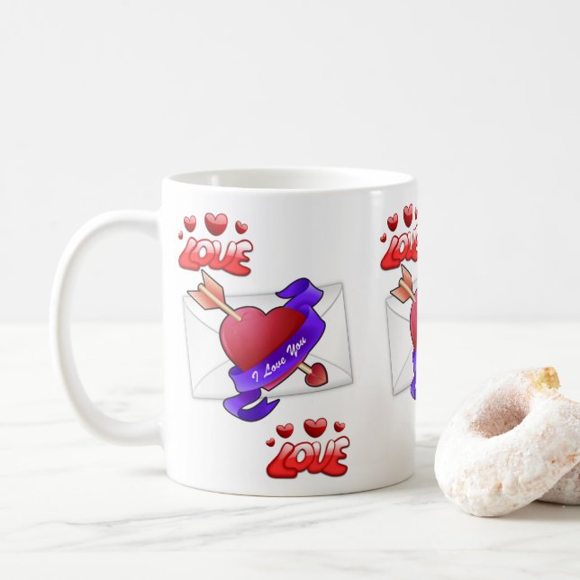 Valentine's Day Mugs (With Donut)