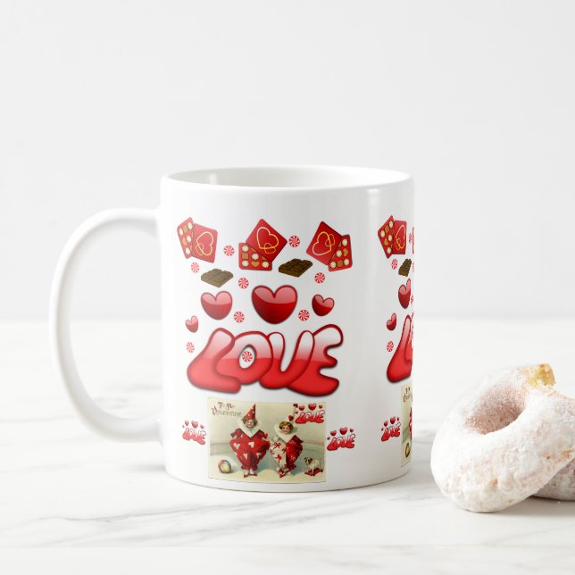 Valentine's Day Mugs (With Donut)