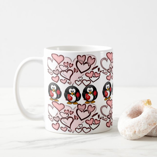 Valentine's Day Mugs (With Donut)