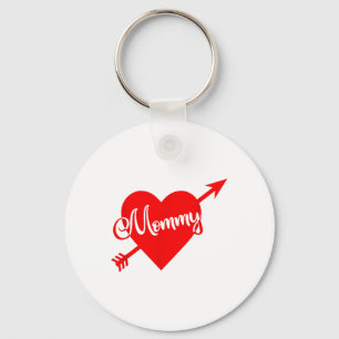 Valentines Day Mummy Shirt - Heart, Arrow, Love, T Key Ring