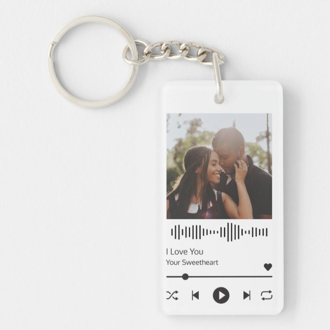 Valentine's Day Music Player Key Ring (Front)