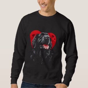 Valentine's Day Newfoundland Dog Valentine Sweatshirt