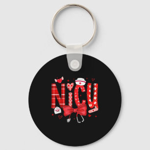 Valentines Day Nicu Nurse Stethoscope Valentine Nu Key Ring