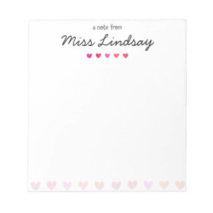 Valentines Day Note Pad