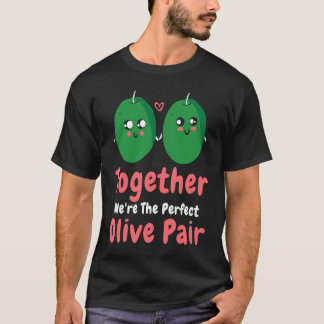 Valentine's Day Olive Couples Dating Romance Valen T-Shirt