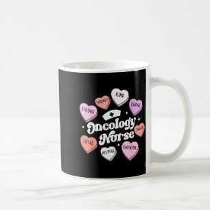 Valentines Day Oncology Nurse Cancer Suprt Groovy  Coffee Mug