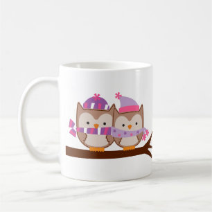 Valentines Day Owls Coffee Mug