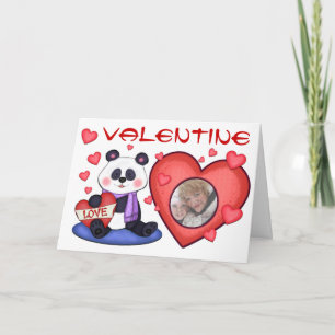 Valentine's Day Panda Bear Greeting Card