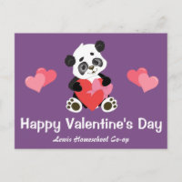 Valentine's Day Panda from Your Homeschool Co op