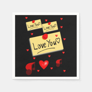 Valentine's Day Paper Napkins