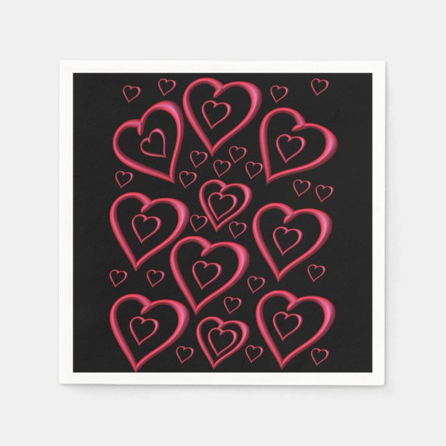 Valentine's Day Paper Napkins (Front)