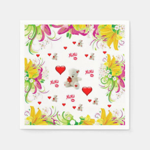 Valentine's Day Paper Napkins