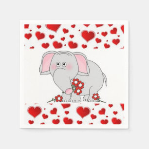Valentine's Day Paper Napkins