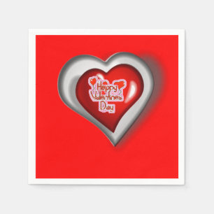 Valentine's Day Paper Napkins