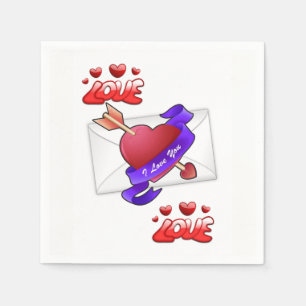 Valentine's Day Paper Napkins