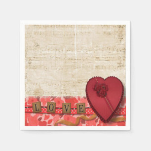 Valentine's Day Paper Napkins