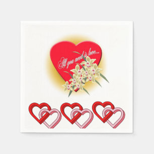 Valentine's Day Paper Napkins