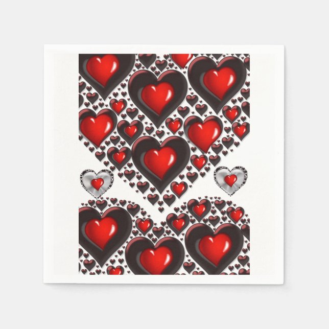Valentine's Day Paper Napkins (Front)