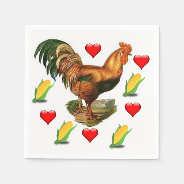 Valentine's Day Paper Napkins (Front)