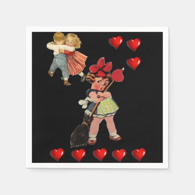 Valentine's Day Paper Napkins (Front)