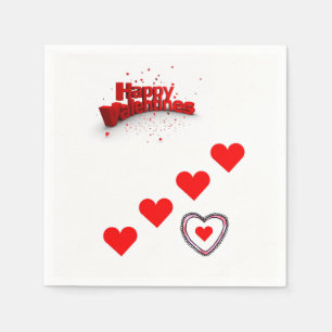 Valentine's Day Paper Napkins