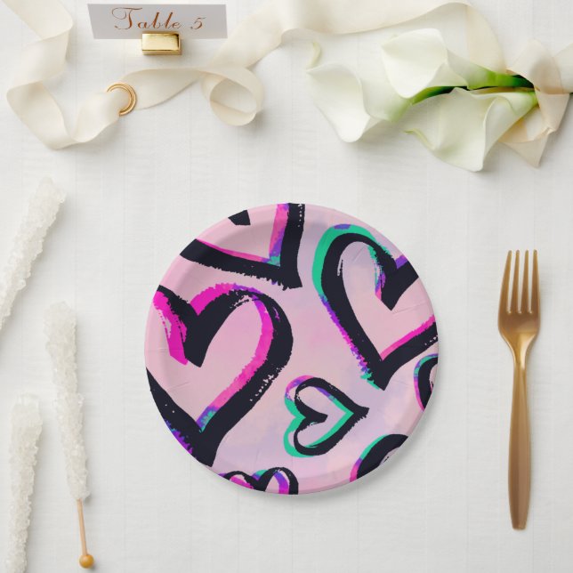 Valentine's Day Paper Plate (Wedding)