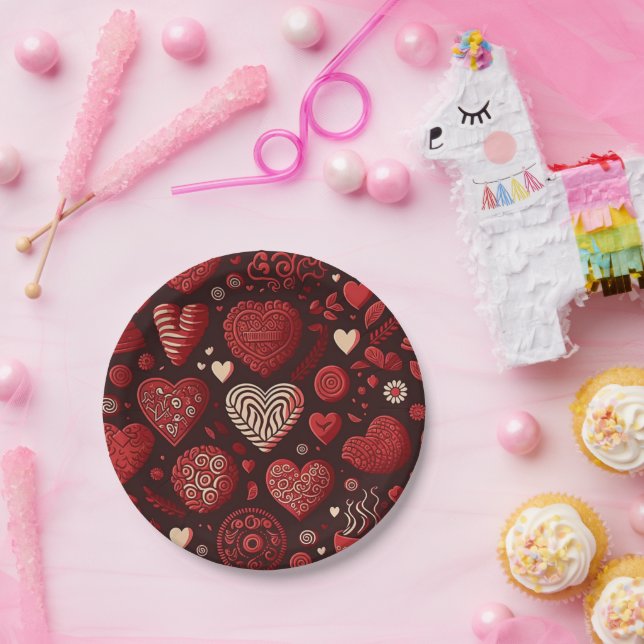 Valentines Day  Paper Plate (Party)