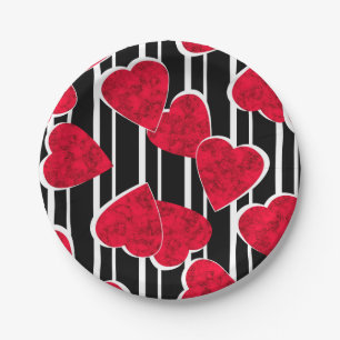 Valentine's day paper plate