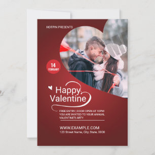 Valentines day Party Invitation Flyer