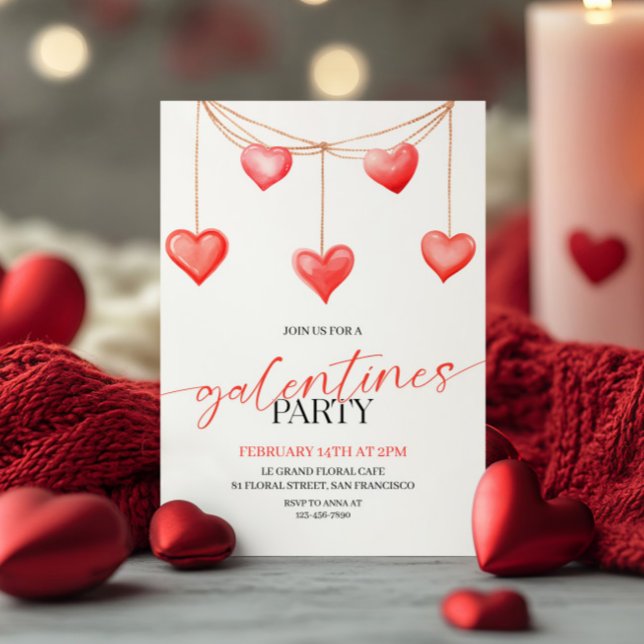 Valentine's Day Party Invitation, Galentines Day Invitation (Creator Uploaded)