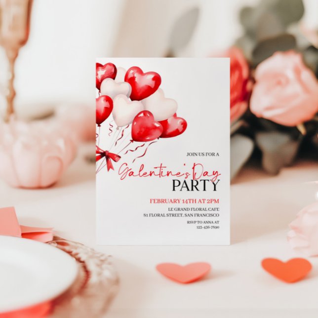 Valentine's Day Party Invitation, Galentines Day Invitation (Creator Uploaded)