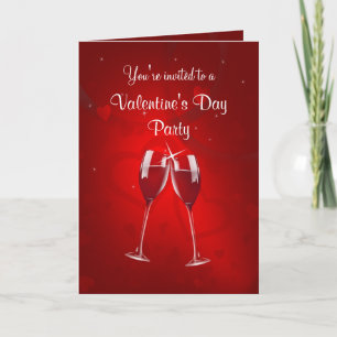 Valentine's Day Party Invitation - Greeting Card