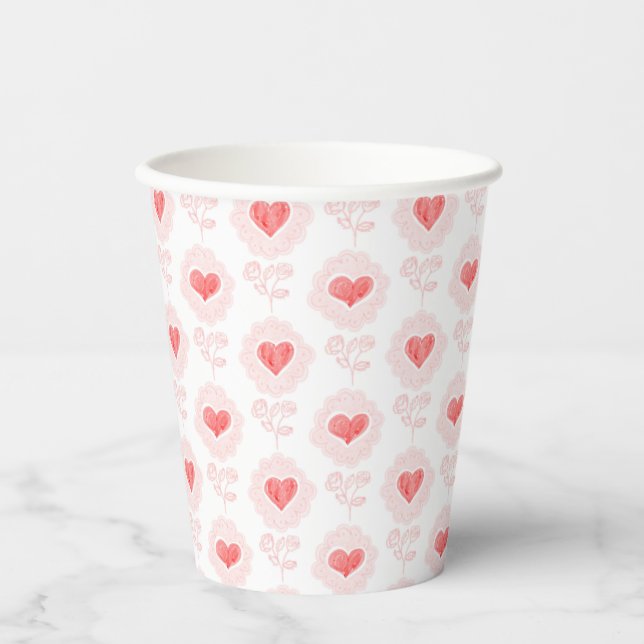 Valentine's Day Party Paper Cup (Front)