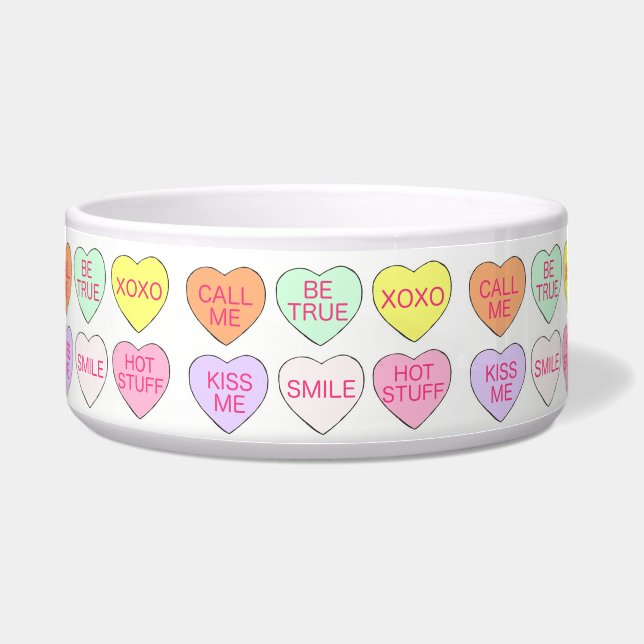 Valentine's Day Pastel Candy Conversation Hearts (Front)