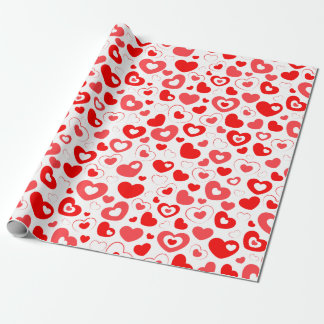 valentine's day pattern wrapping paper