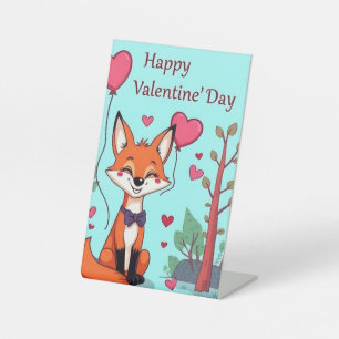 valentine's day pedestal sign