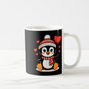 Valentine's Day Penguin Heart Balloon Cute Coffee Mug
