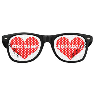 Valentine's Day Personalised Heart Sunglasses