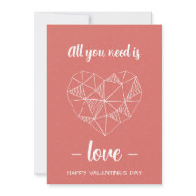 Valentine's Day Personalized Romantic Card