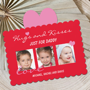 Valentine's Day Photo Card for Daddy Hugs
