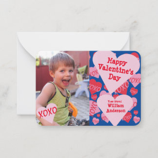 Valentines Day Photo Classroom XOXO Sweethearts  Card